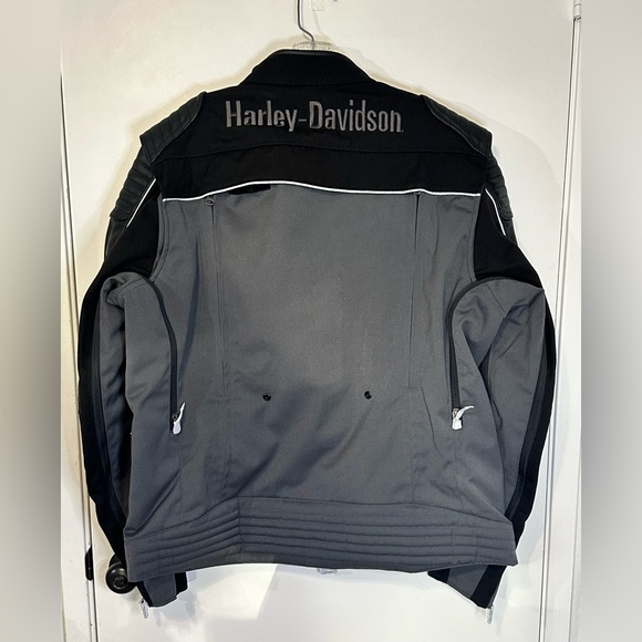 Harley Davidson Switchback Mixed Media Rider Jacket Mens Size XL Black/Gray New - Picture 2 of 16